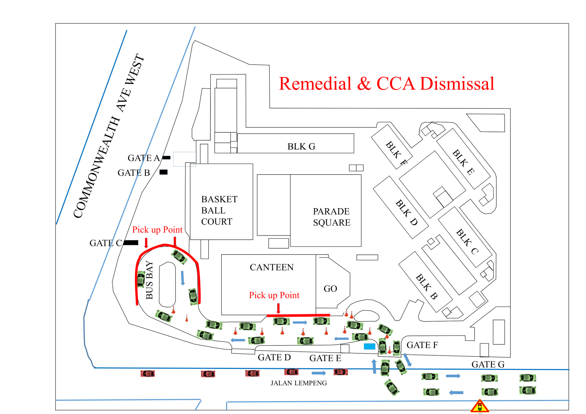 Figure 5: After CCA/Remedial Lessons & Student Care Dismissal Pick Up